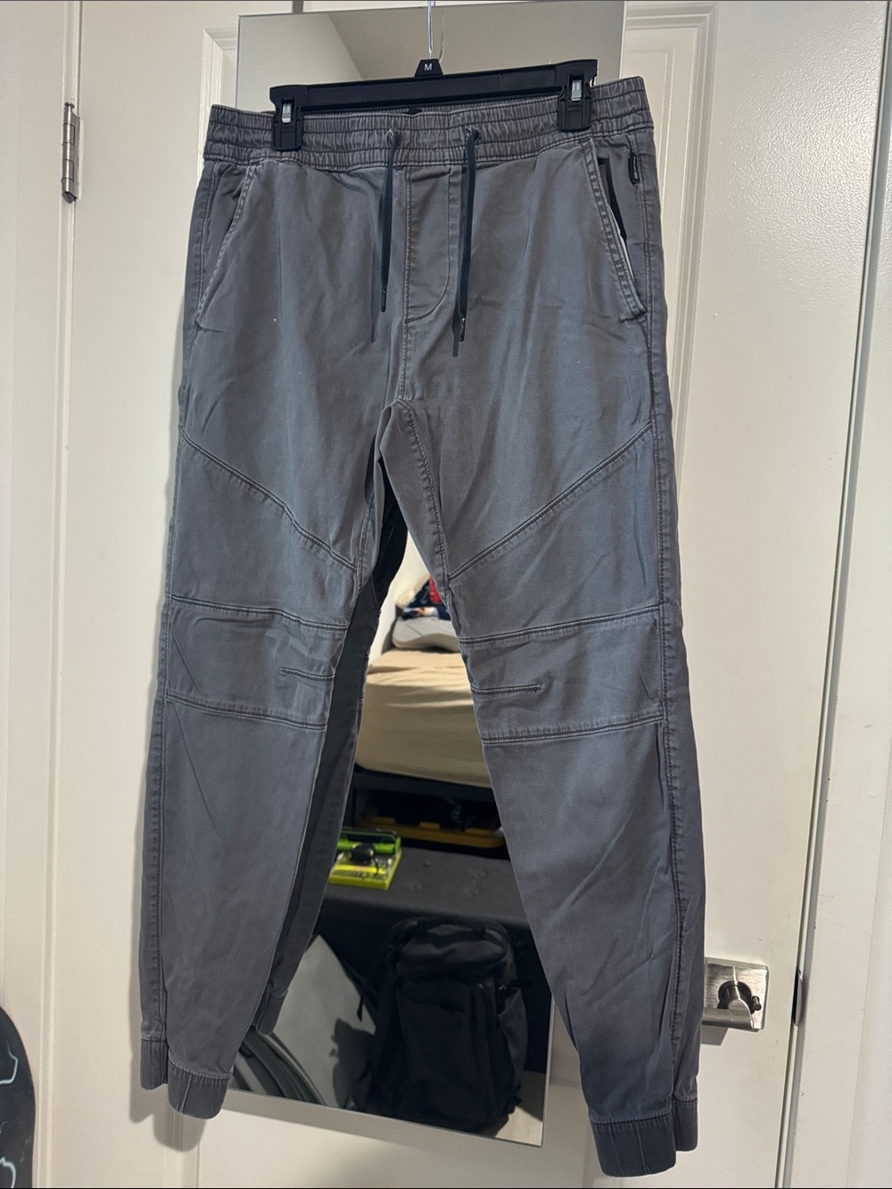 Hollister Men's Charcoal Gray Jogger Pants